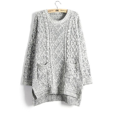 Κυρίες δεμένη μπλούζα με λαιμόκοψη σε σχήμα Ο - 3 σχέδια