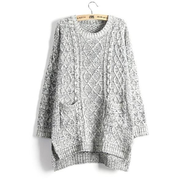 Κυρίες δεμένη μπλούζα με λαιμόκοψη σε σχήμα Ο - 3 σχέδια