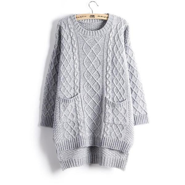 Κυρίες δεμένη μπλούζα με λαιμόκοψη σε σχήμα Ο - 3 σχέδια