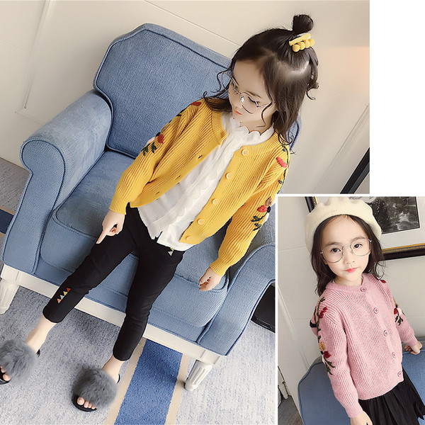 Παιδική κολεξιόν για κορίτσια με φυτικά κεντήματα σε τρία χρώματα