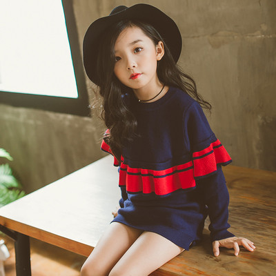 Детски ежедневен блузон тип туника в два цвята 