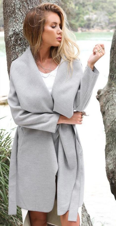 Καθημερινό γυναικείο παλτό με ενδιαφέρουσα περικοπή, 4 σχέδια