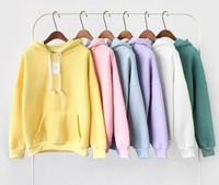 Μαλακό πουλόβερ κυρίες με κουκούλα φούτερ + μαλακή επένδυση