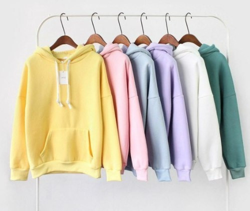 Μαλακό πουλόβερ κυρίες με κουκούλα φούτερ + μαλακή επένδυση