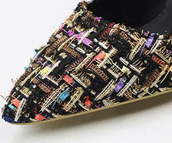 Επίσημες κυρίες παπούτσια υψηλών τακουνιών σε σχέδια με σχέδια, 2 μοντέλα