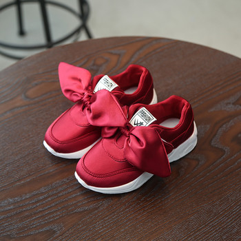 Παιδικά αθλητικά πάνινα παπούτσια με κορδέλα σε πράσινο, κόκκινο και μωρό ροζ χρώμα