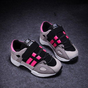 Παιδικά πάνινα παπούτσια φθινόπωρου-χειμώνα για κορίτσια με αυτοκόλλητα χρώματα