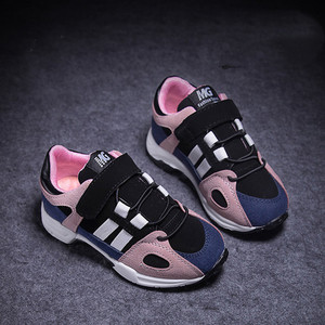 Παιδικά πάνινα παπούτσια φθινόπωρου-χειμώνα για κορίτσια με αυτοκόλλητα χρώματα