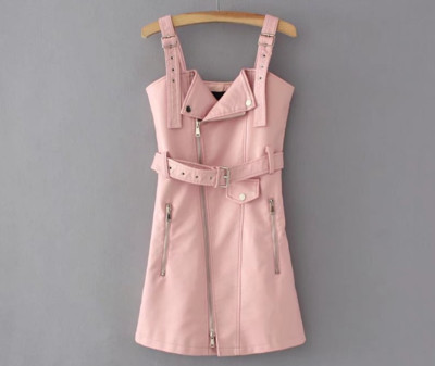 Παντελόνι από μαλακό οικολογικό δέρμα με διακοσμητικά φερμουάρ