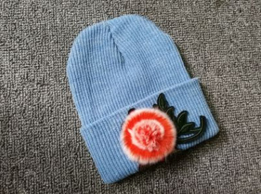 Καθημερινή κυρία χειμωνιάτικη καπέλο με κεντήματα