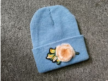 Καθημερινή κυρία χειμωνιάτικη καπέλο με κεντήματα