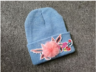 Καθημερινή κυρία χειμωνιάτικη καπέλο με κεντήματα