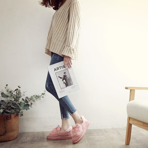 Νέο! Μαλακές και ζεστές μπότες με χνούδι και αυτιά σε τρία χρώματα