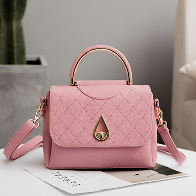 Κυρίες κομψή τσάντα με μεταλλικό κούμπωμα, διάφορα χρώματα