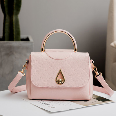 Κυρίες κομψή τσάντα με μεταλλικό κούμπωμα, διάφορα χρώματα