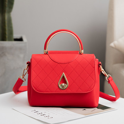 Κυρίες κομψή τσάντα με μεταλλικό κούμπωμα, διάφορα χρώματα