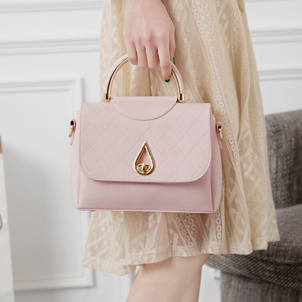 Κυρίες κομψή τσάντα με μεταλλικό κούμπωμα, διάφορα χρώματα