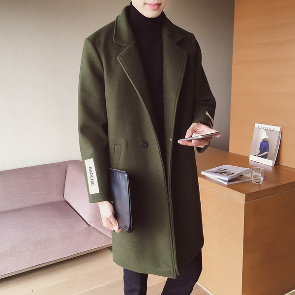 Χειμερινό παλτό σε στυλ επιχειρήσεων, 2 χρώματα