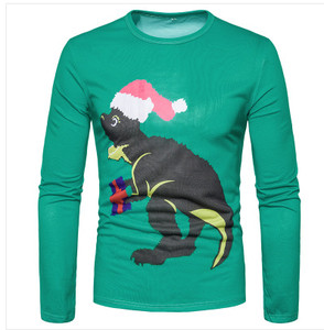 Ежедневна мъжка блуза с дълъг ръкав и О-образна яка ,в Коледни мотиви - много модели