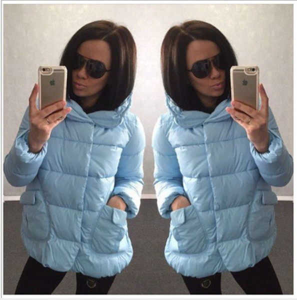 Τρέχον σακάκι με κουκούλα το χειμώνα με μεγάλη κουκούλα σε έξι χρώματα