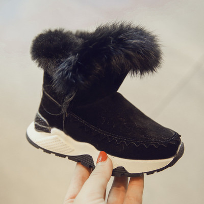 Καθημερινές αθλητικές μπότες με ψηλά πέλματα και χνούδι σε τρία χρώματα