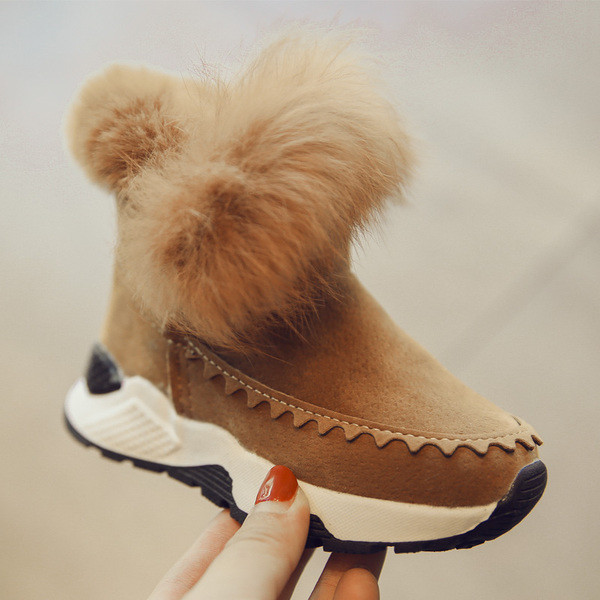 Καθημερινές αθλητικές μπότες με ψηλά πέλματα και χνούδι σε τρία χρώματα