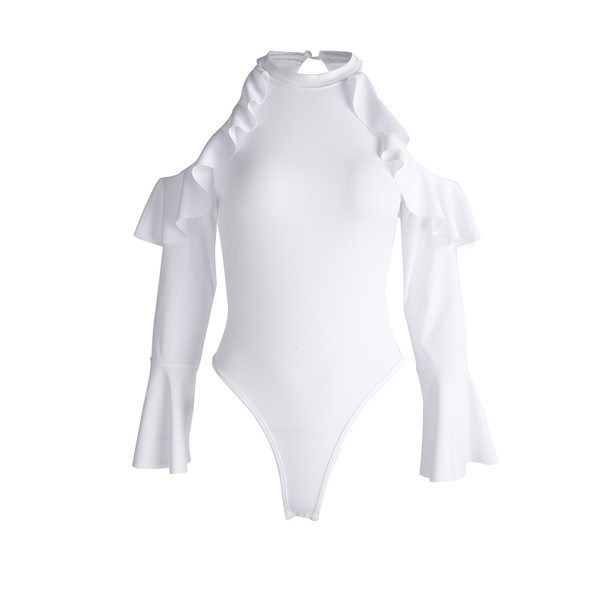 Το σώμα της κυρίας έχει λευκό χρώμα, με μανίκια και κολάρο για πόλο