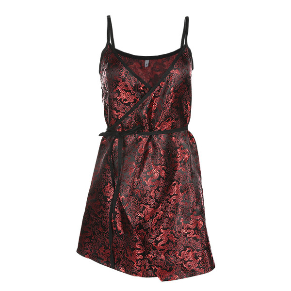 Γυναικείο φόρεμα γυναικείο με ντεκολτέ σε σχήμα V και λεπτές λουρίδες