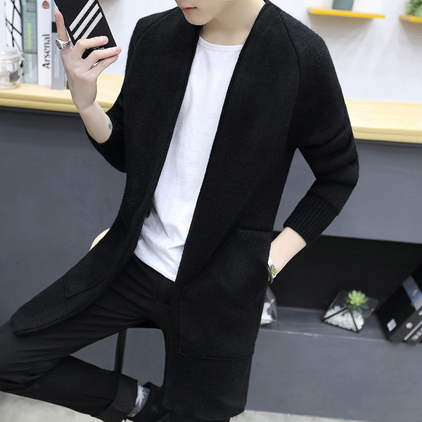 Елегантна мъжка жилетка в черен и сив цвят