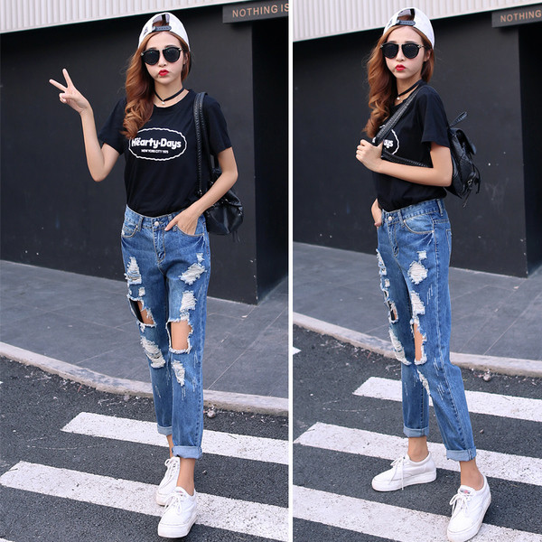 Εξαιρετικά γυναικεία τζιν σε δύο χρώματα