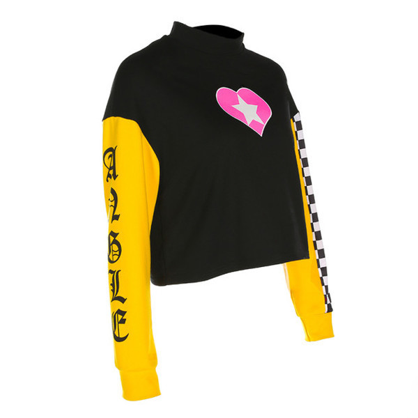 Αθλητικό πασχαλινό πουλόβερ με χρωματιστά μανίκια