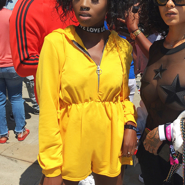 Casual γυναικείες φόρμες σε κίτρινο χρώμα