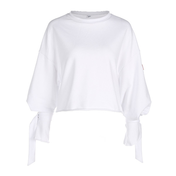 Ημερήσια φαρδιά μπλούζα κυρίες σε λευκό