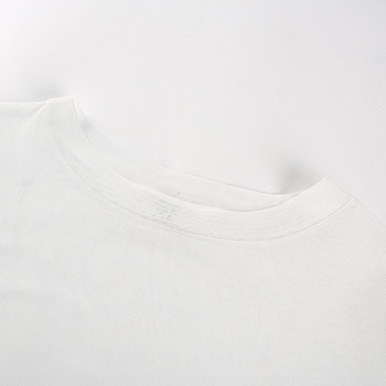 Прозрачно дамско боди в бял цвят с изображения