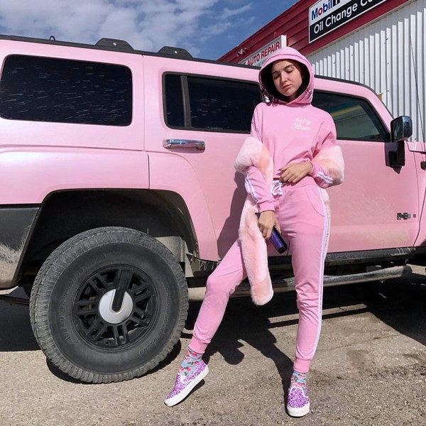 Αθλητικά παντελόνια σε ροζ χρώμα