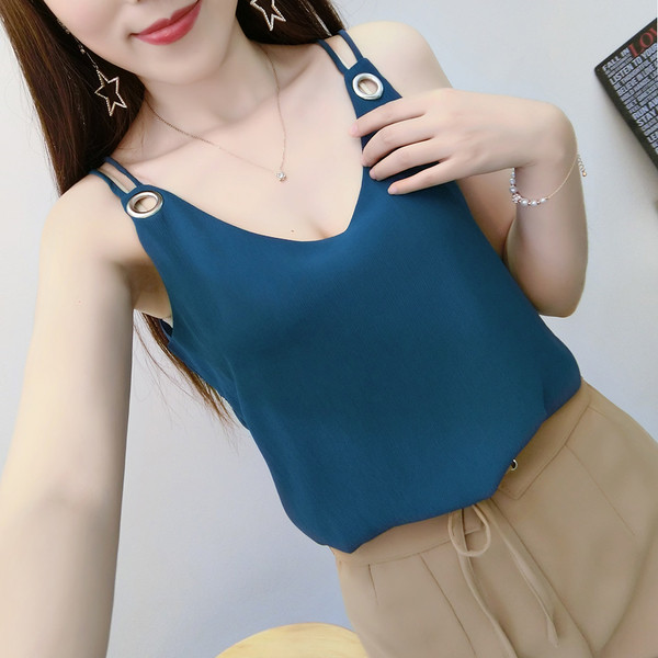 Κομψή κυρίες vest απλό μοντέλο σε διαφορετικά χρώματα