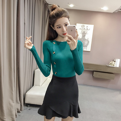 Γυναικεία καθημερινή μπλούζα με πλευρικά κουμπιά σε διάφορα χρώματα