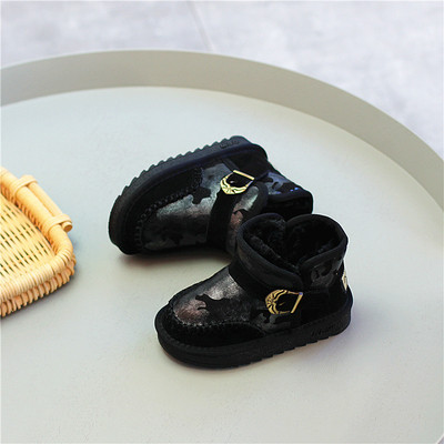 Παιδικά αθλητικά κομψά μπότες για κορίτσια με ιμάντα σε τρία χρώματα