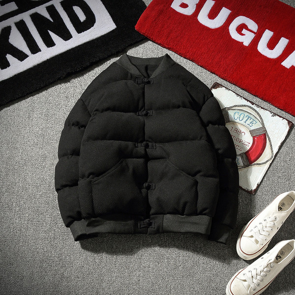 Ανδρικό χειμωνιάτικο σακάκι σε μαύρο χρώμα, κατάλληλο για καθημερινή ζωή