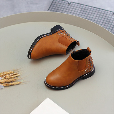 Αθλητικές κομψές παιδικές μπότες για κορίτσια με ραβδώσεις, διακοσμημένες σε δύο χρώματα