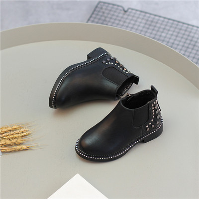 Αθλητικές κομψές παιδικές μπότες για κορίτσια με ραβδώσεις, διακοσμημένες σε δύο χρώματα