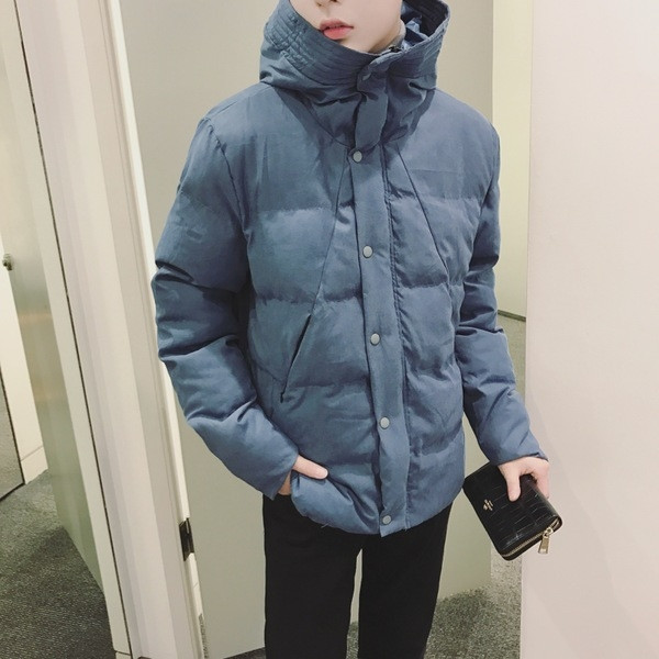 Μαλακό χειμωνιάτικο σακάκι με κουκούλα σε δύο χρώματα