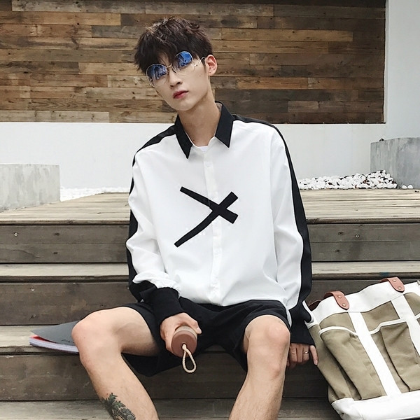 Κομψό ανδρικό πουκάμισο σε δύο χρώματα