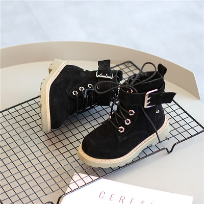 Ежедневни дамски ватирани боти за момичета с  каишка и груба устойчива подметка в три цвята