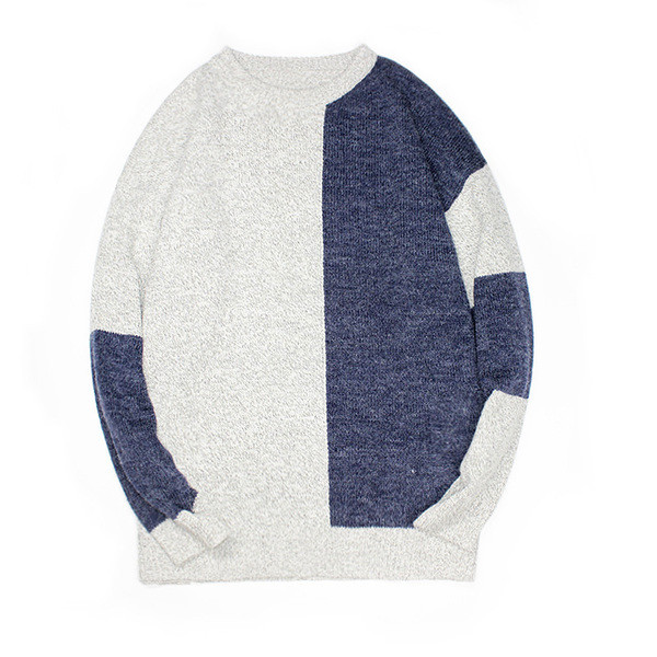 Πλούσιο πουλόβερ για άντρες με ολόσωμη γραμμή