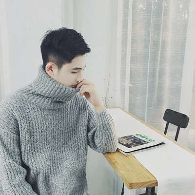 Μακρύ υφασμάτινο πουλόβερ πόλο mens σε τρία χρώματα