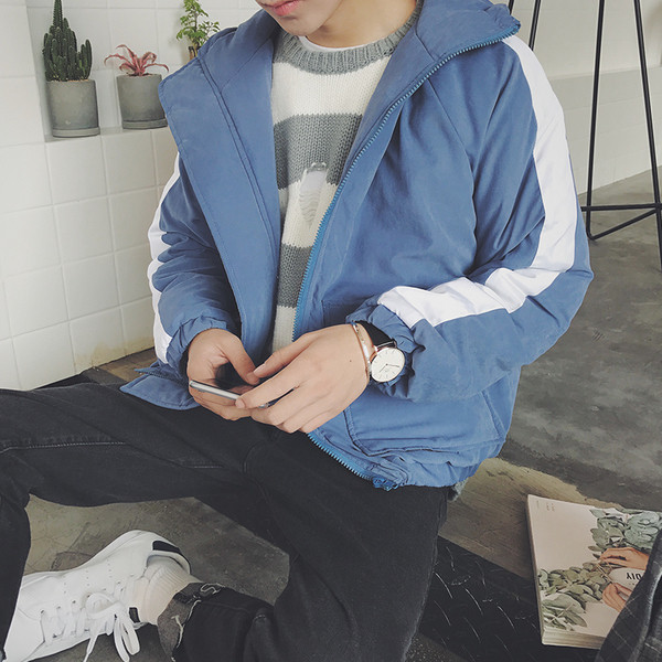 Ανδρικό σακάκι σπορ φθινόπωρο-χειμώνα με κουκούλα