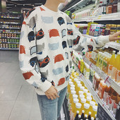 Casual μπλούζα ανδρών με εικόνες σε δύο χρώματα