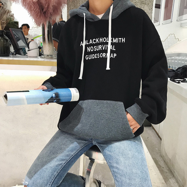 Καθημερινή αθλητική μπλούζα άνδρας με κουκούλα και επιγραφή