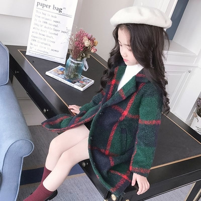 Φθινόπωρο-χειμώνα μακρύ παλτό για τα κορίτσια